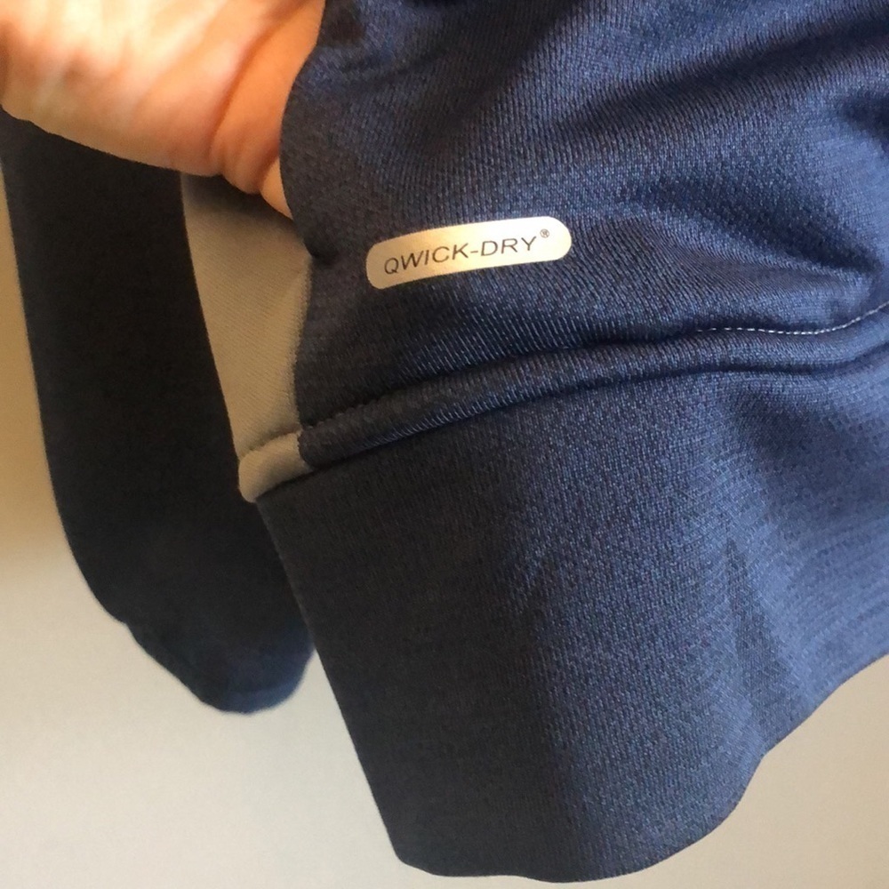 Unipro Men’s Jacket Zipper Qwick Dry Size XXL Pockets Navy Gray - Picture 3 of 9